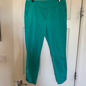 Bebe teal cropped pants